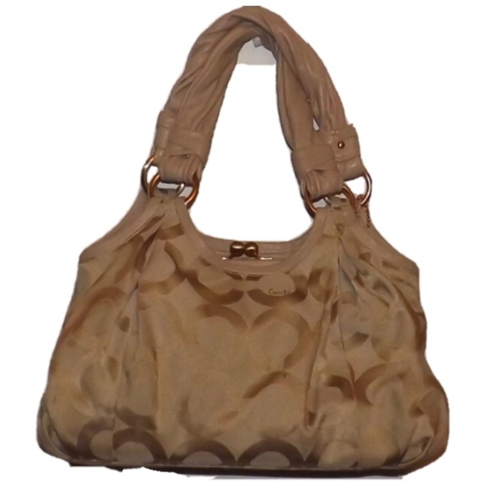 Coach  Parker Kiss Lock Signature  Bag